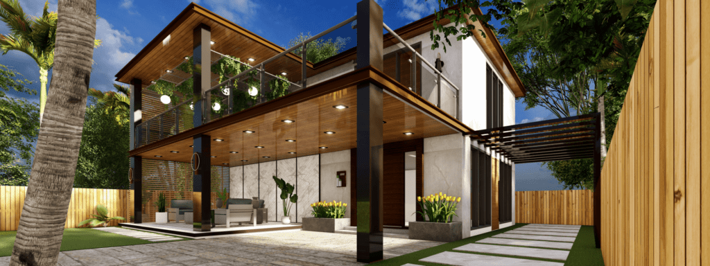 Living With Stylish 2 BHK House Architecture Designs